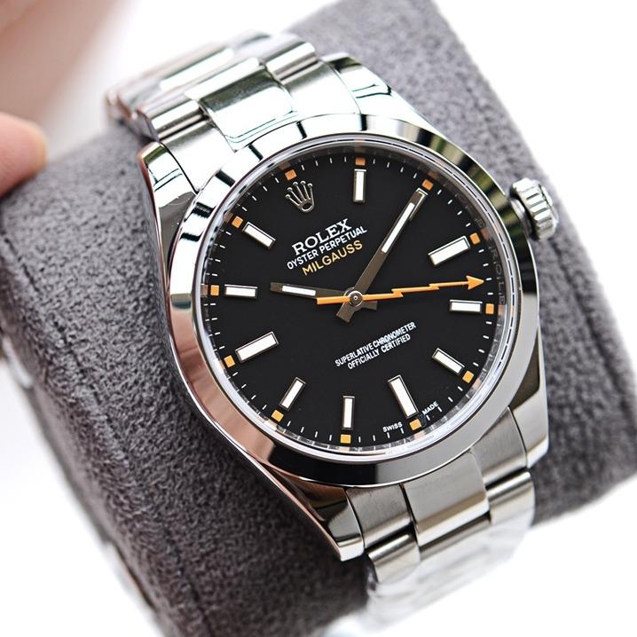 MILGAUSS STAINLESS STEEL BLACK DIAL ORANGE