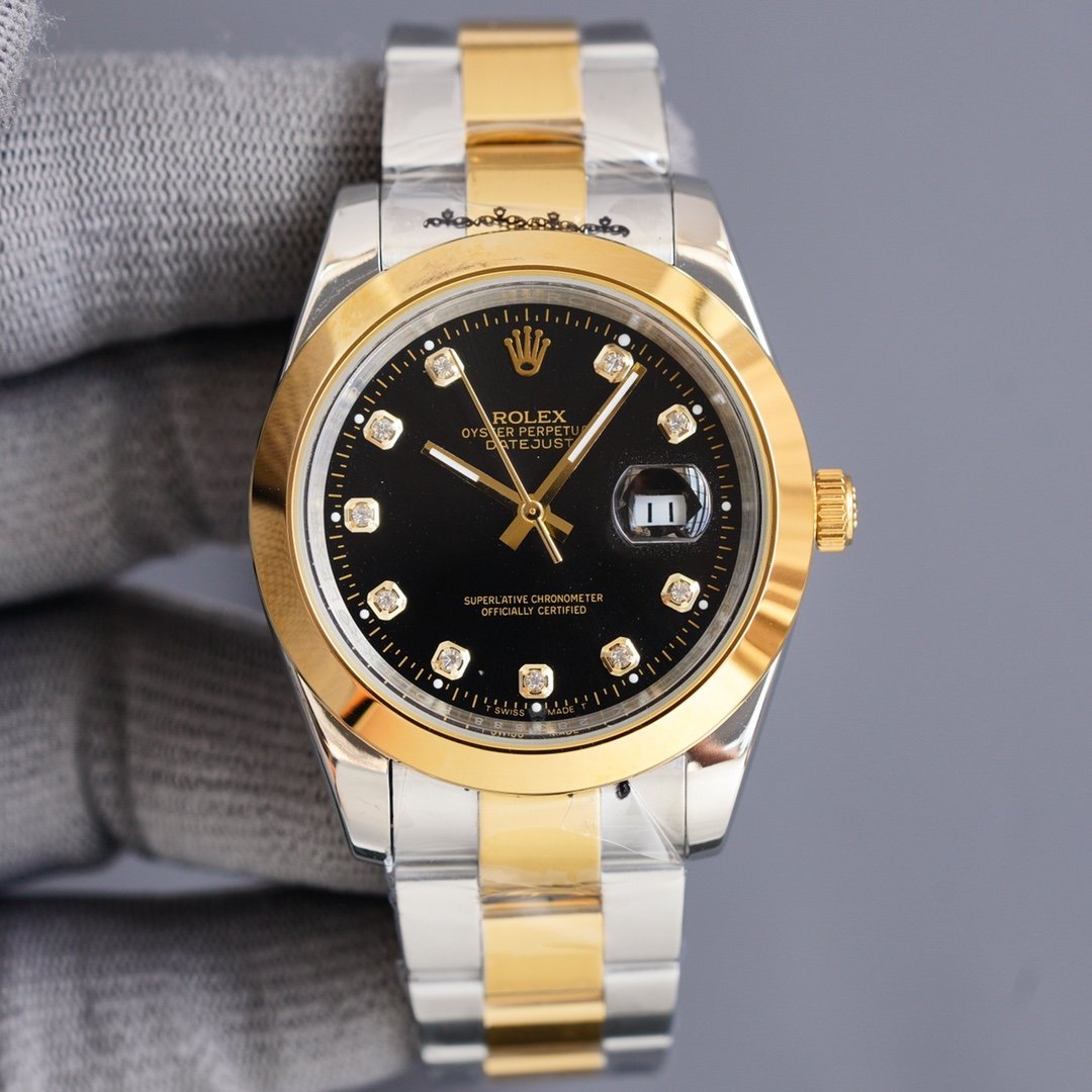 DATEJUST 41MM OYSTER PERPETUAL DATEJUST DIAMOND NUMERALS