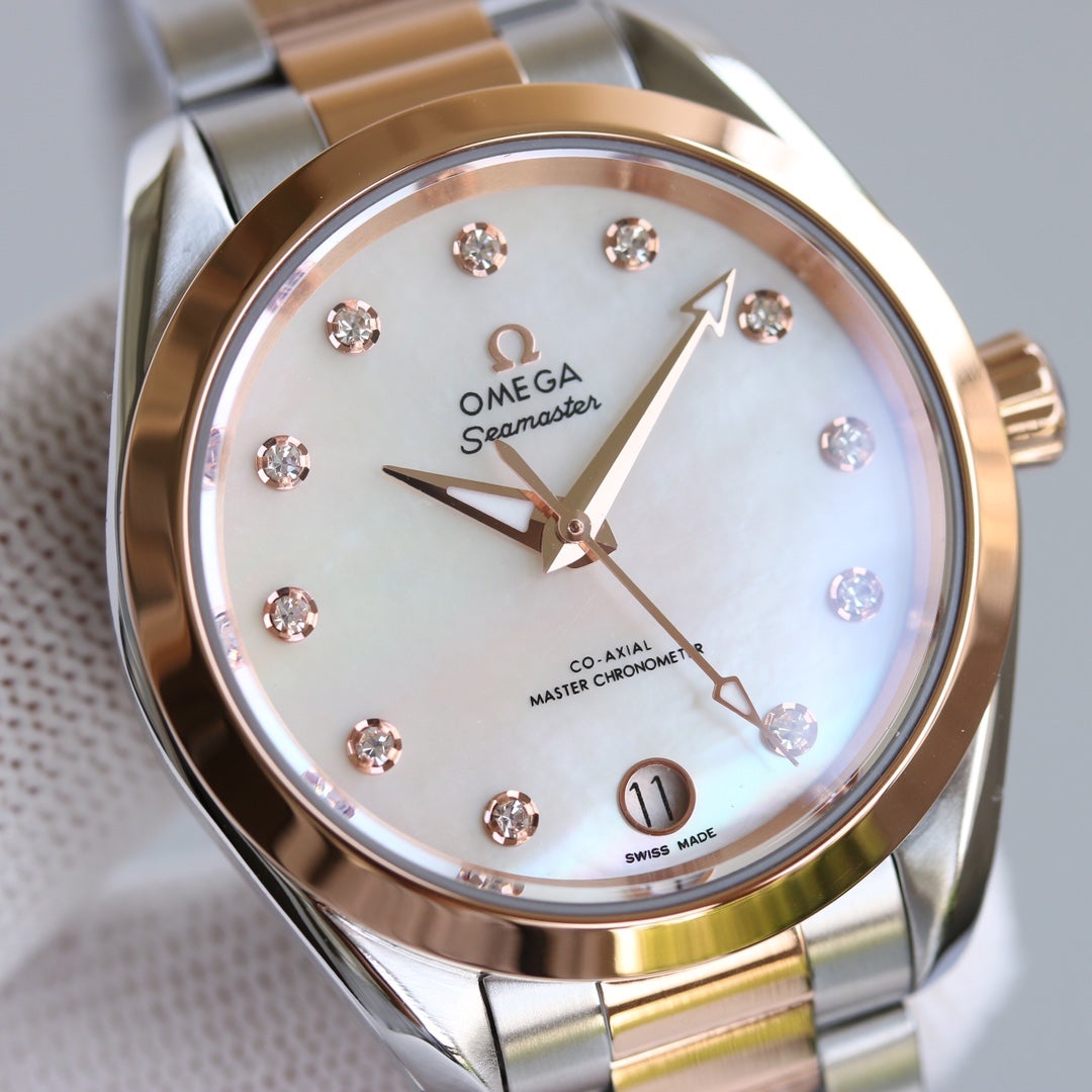 SEAMASTER CO-AXIAL 34MM ROSE GOLD STEEL