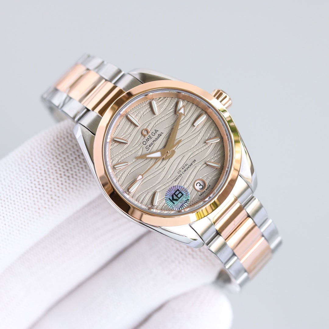 SEAMASTER CO-AXIAL 34MM ROSE GOLD STEEL