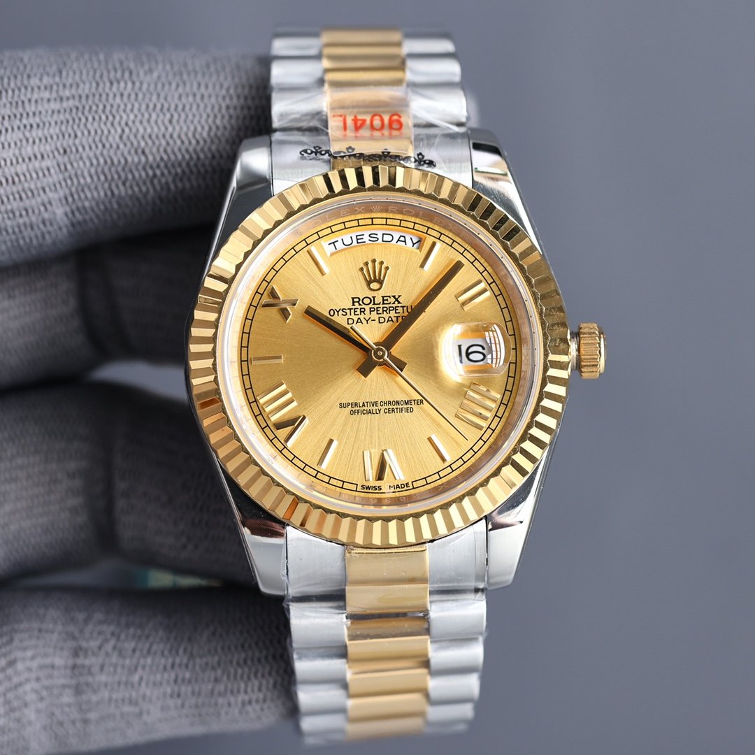 DAY-DATE 40 GOLD STEEL JUBILEE BRACELET 1