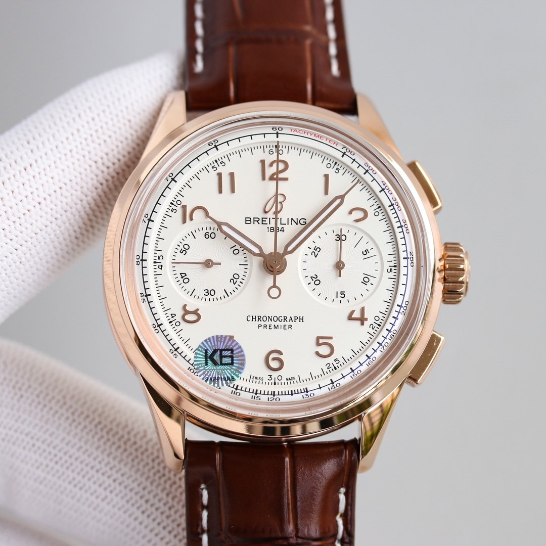 PREMIER B09 CHRONOGRAPH 40MM STAINLESS STEEL LEATHER