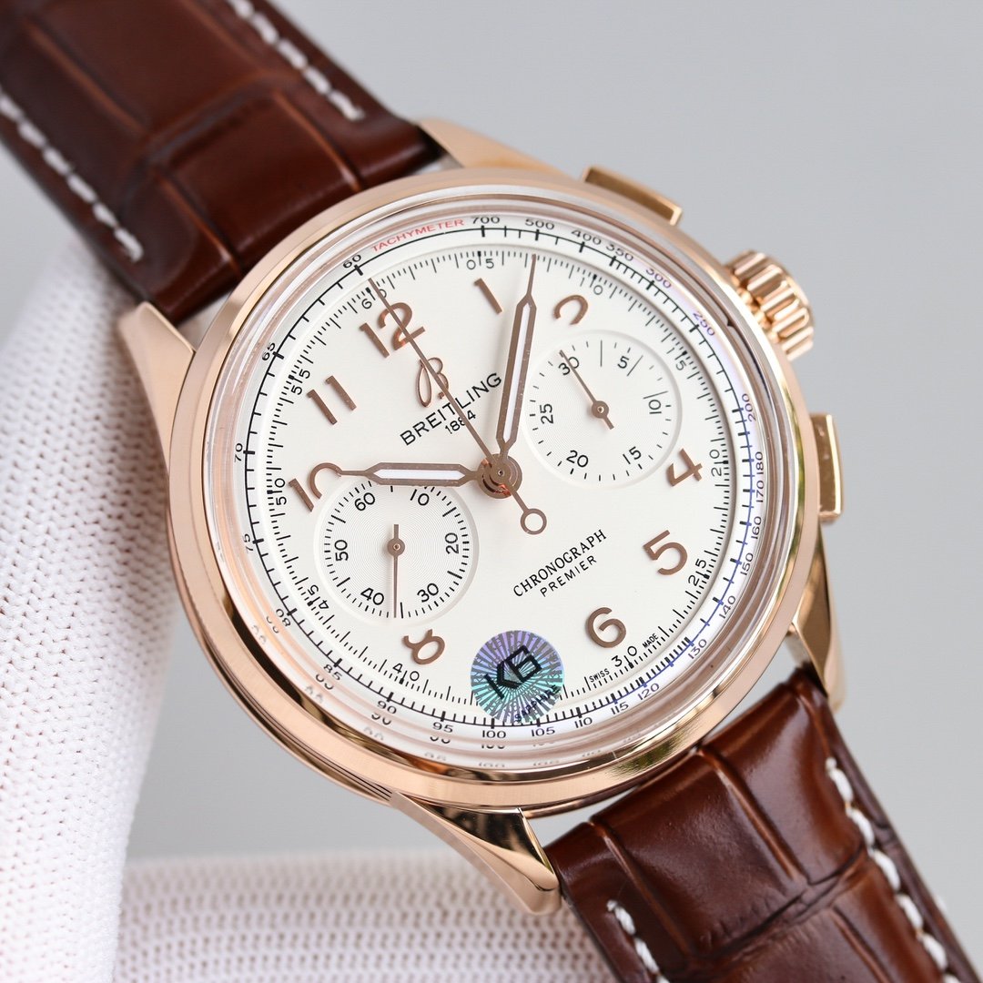 PREMIER B09 CHRONOGRAPH 40MM STAINLESS STEEL LEATHER