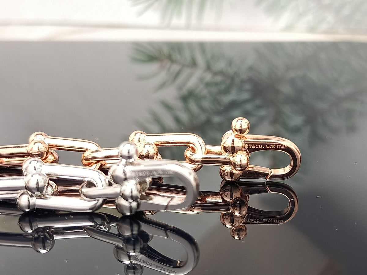 HARDWEAR BRACELET PINK GOLD AND SILVER DIAMOND