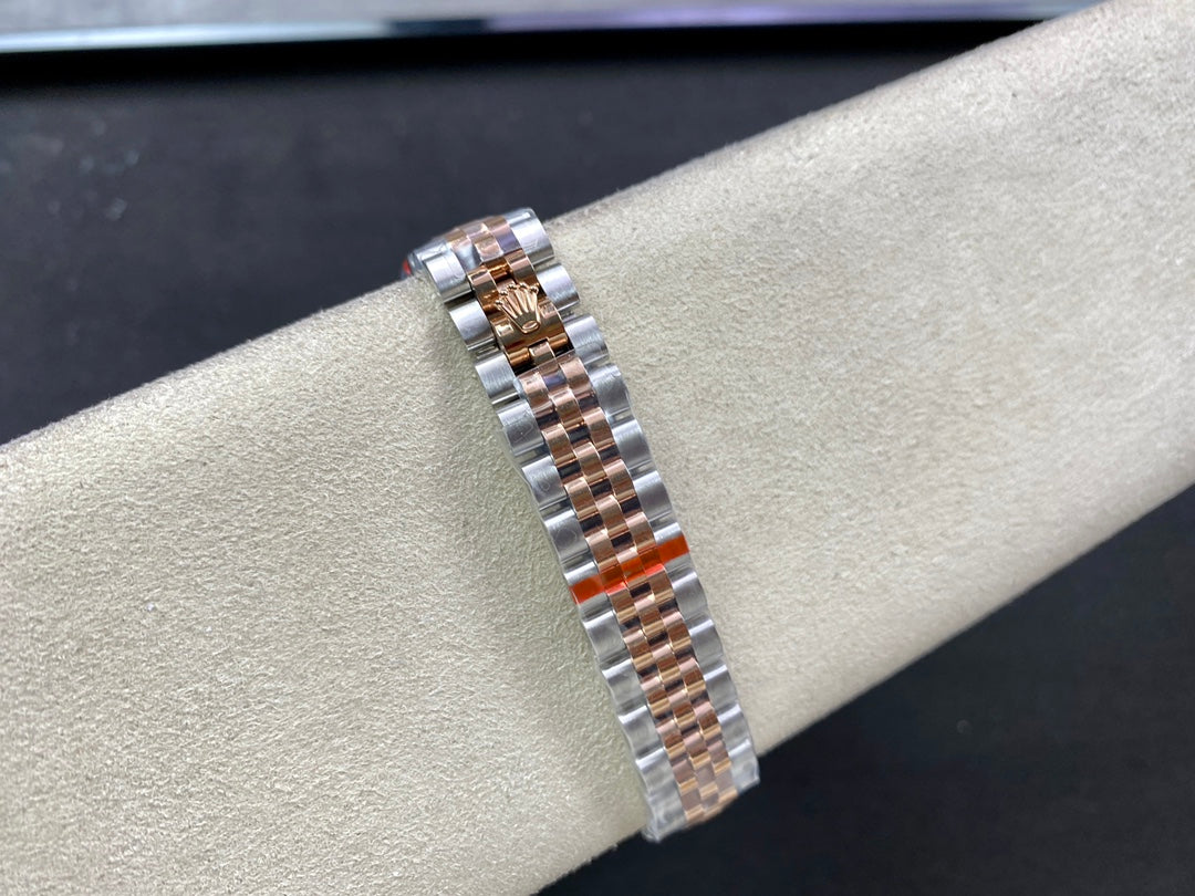 DATEJUST 28 TWO-TONE PINK GOLD STEEL