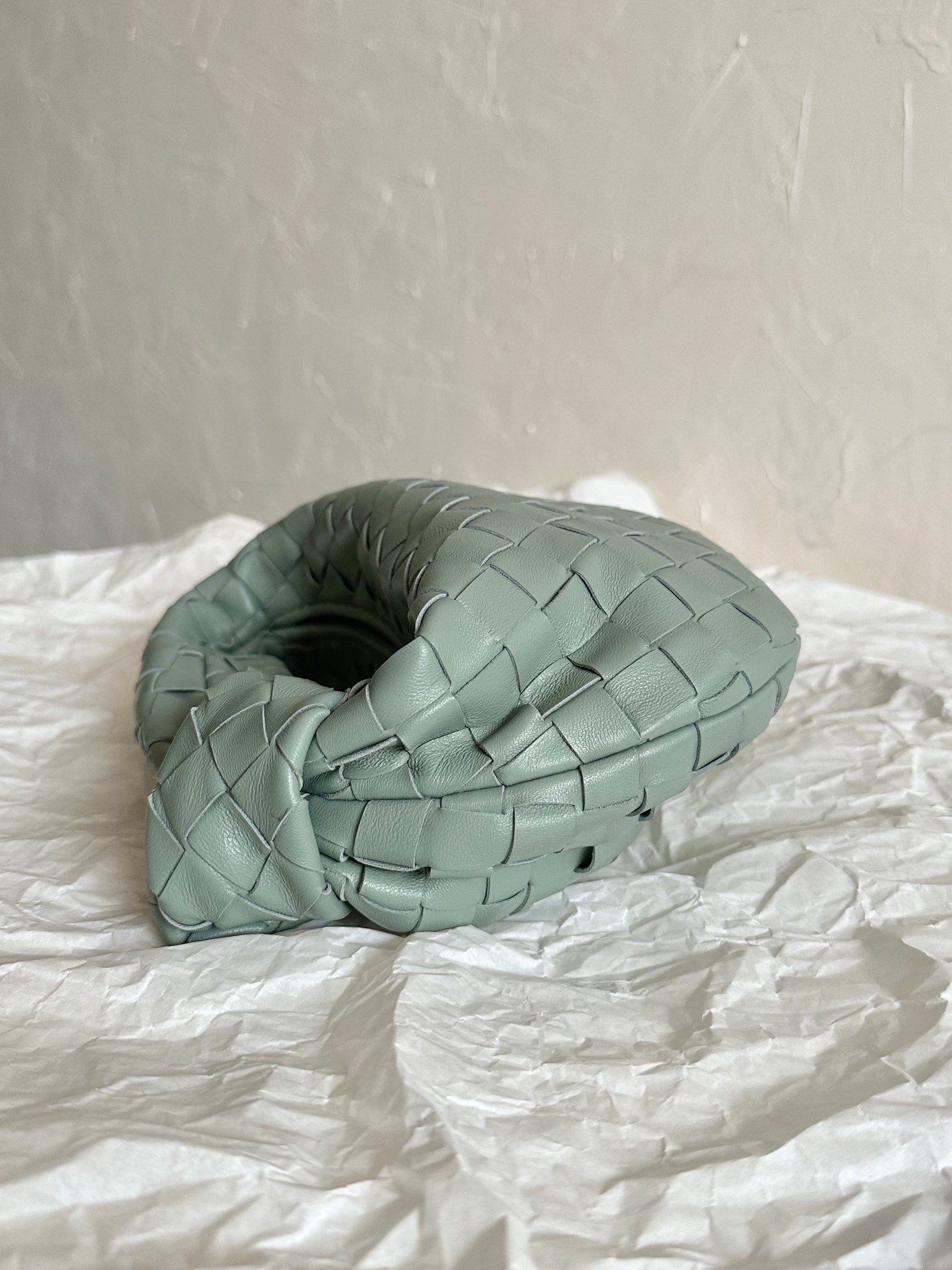 BV MINI JODIE 28CM MINT GREEN LAMBSKIN LEATHER