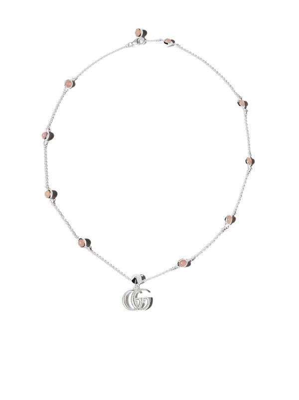 GG DOUBLE G MOTHER-OF-PEARL NECKLACE