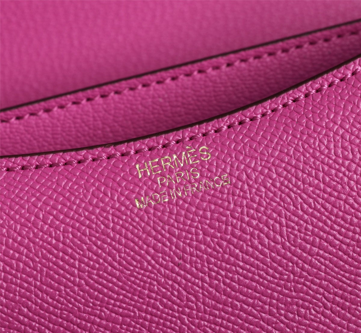 HM CONSTANCE BAG 22 PINK EPSOM GOLD HARDWARE