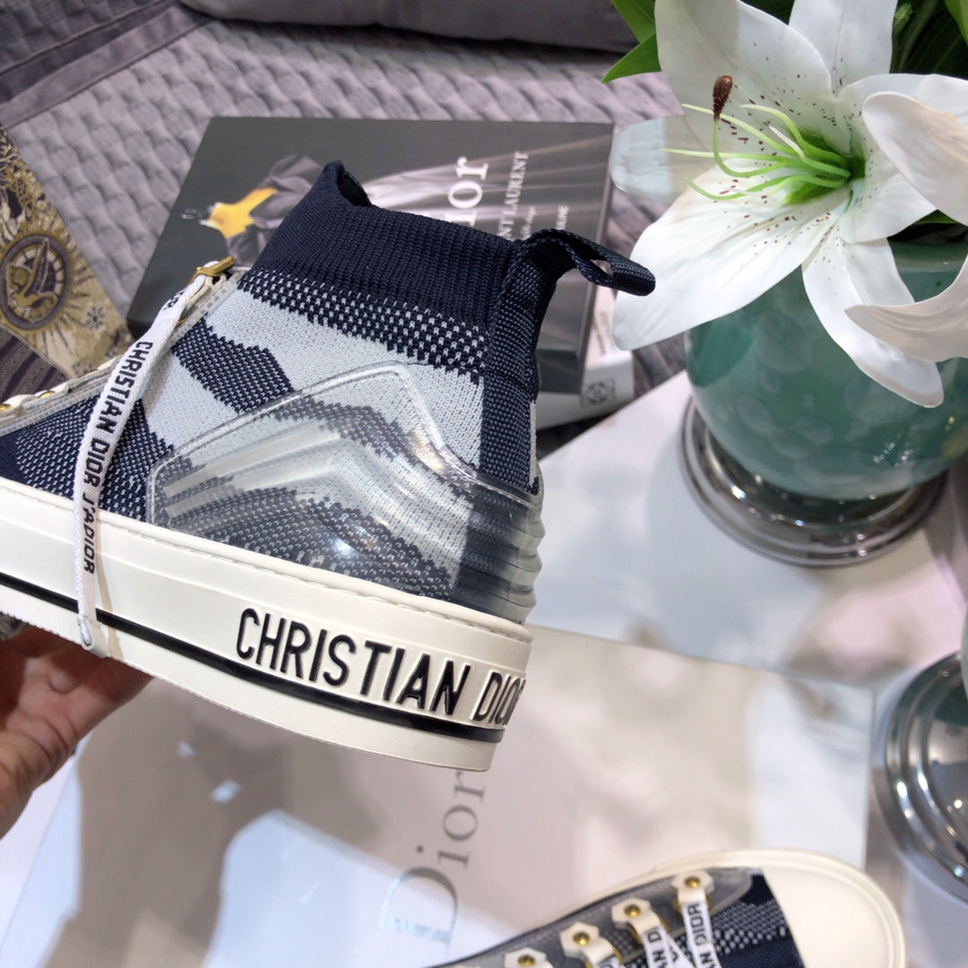 Dior 2026 Knitted High-Top Sneakers Fabric 966665
