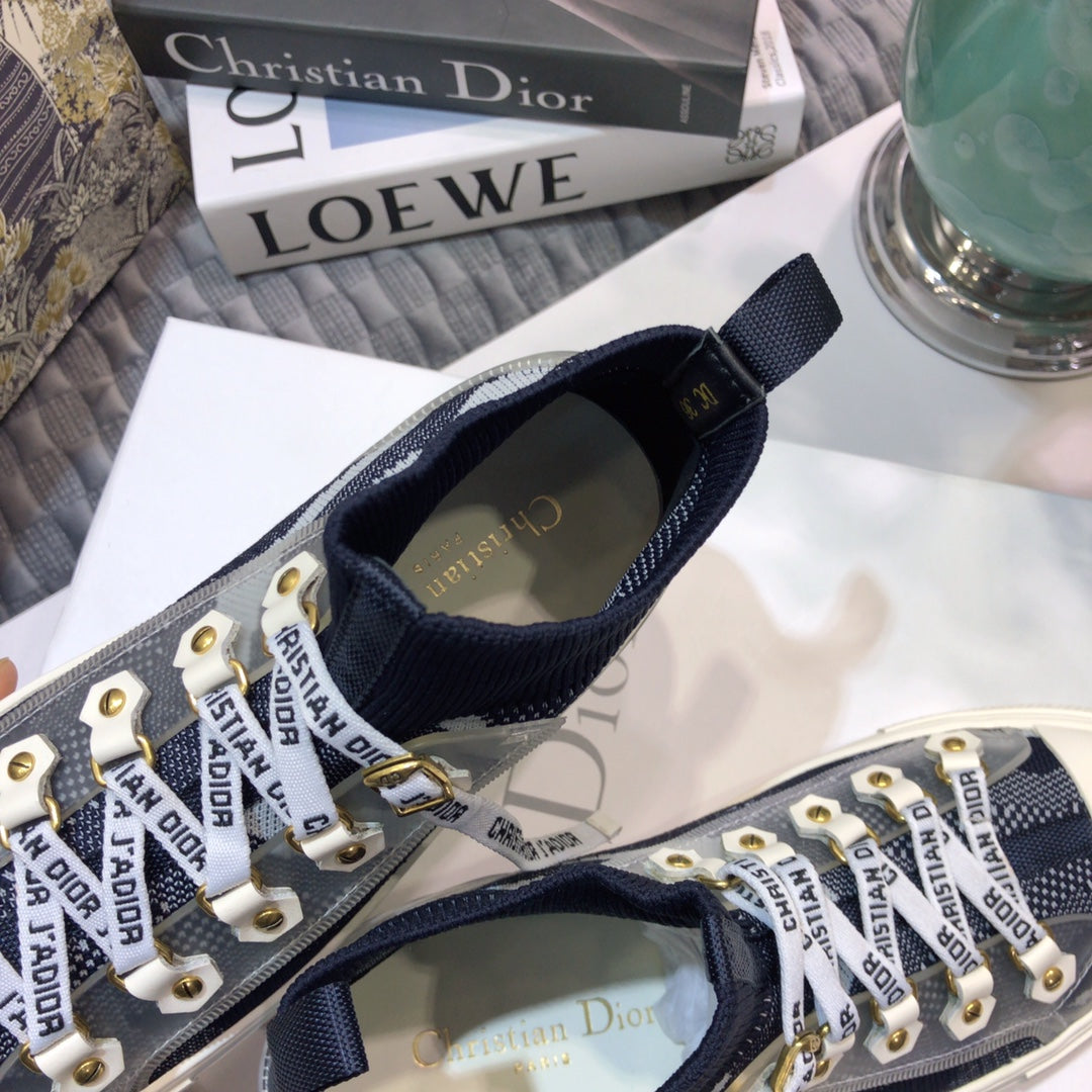 Dior 2026 Knitted High-Top Sneakers Fabric 966665