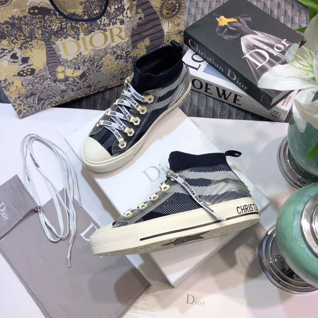 Dior 2026 Knitted High-Top Sneakers Fabric 966665