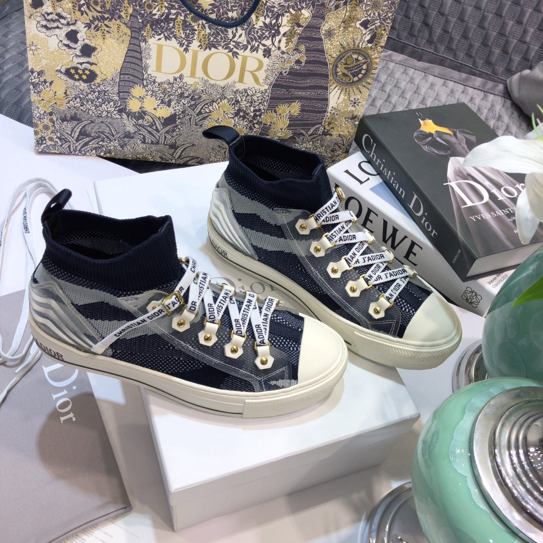Dior 2026 Knitted High-Top Sneakers Fabric 966665