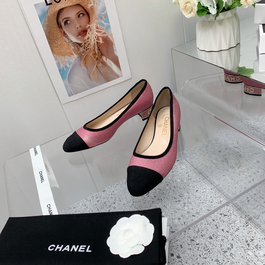 Chanel 2026 Pumps 30mm Glitter Fabric 162123