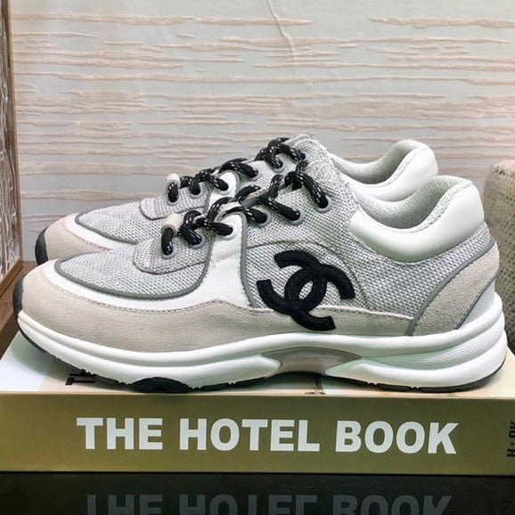 Chanel 2026 Low Top Trainer Sneakers Suede Fabric 128065