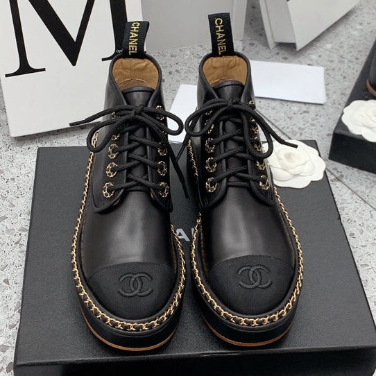 Chanel 2026 Ankle Boots Calfskin 162242