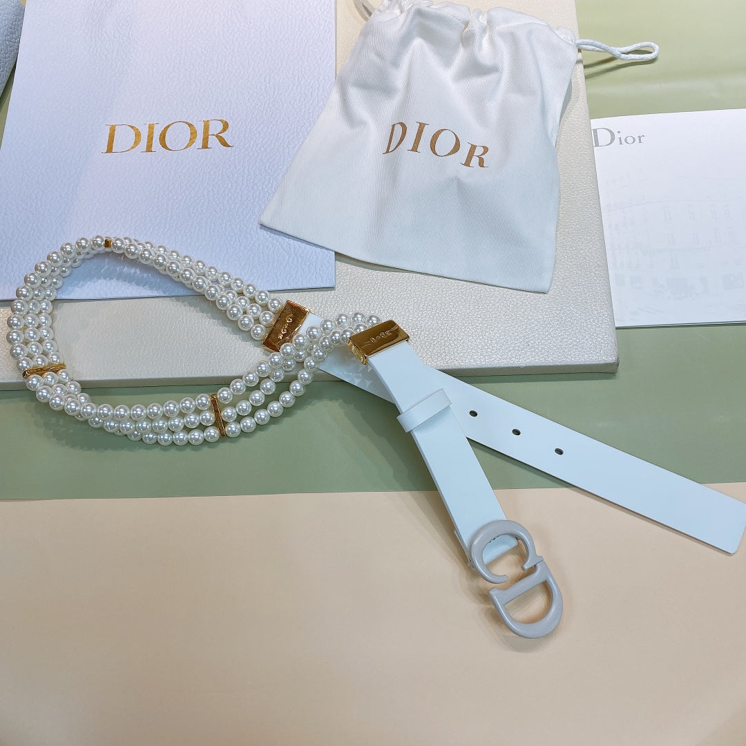 Dior 2026 C'est Belt 30mm Smooth Calfskin