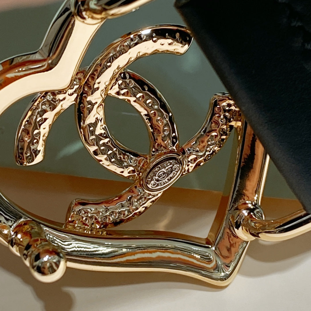 Chanel 2026 Heart Buckle Belt 30mm Calfskin