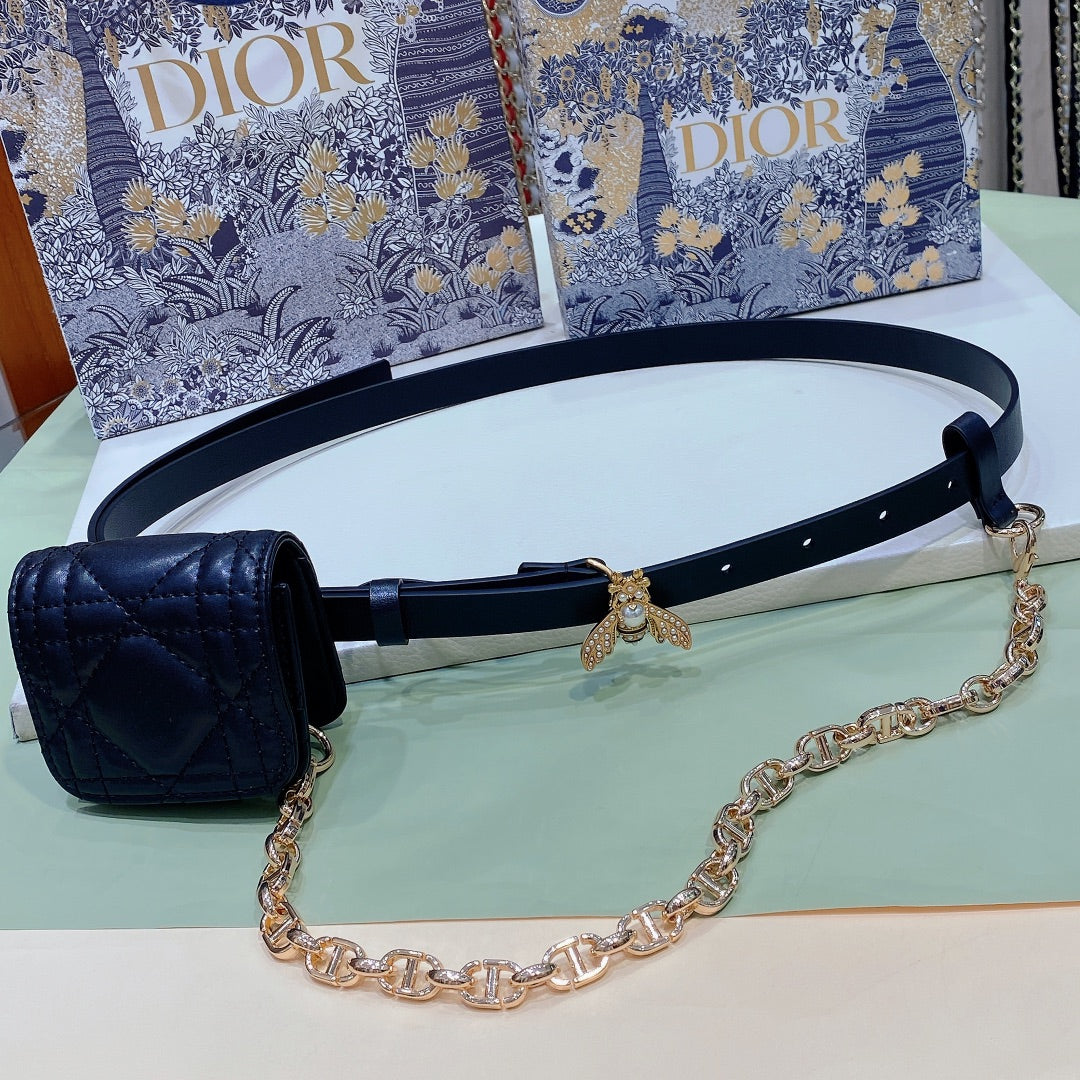 Dior 2026 Caro Bee Charm Belt Bag 15mm 187983