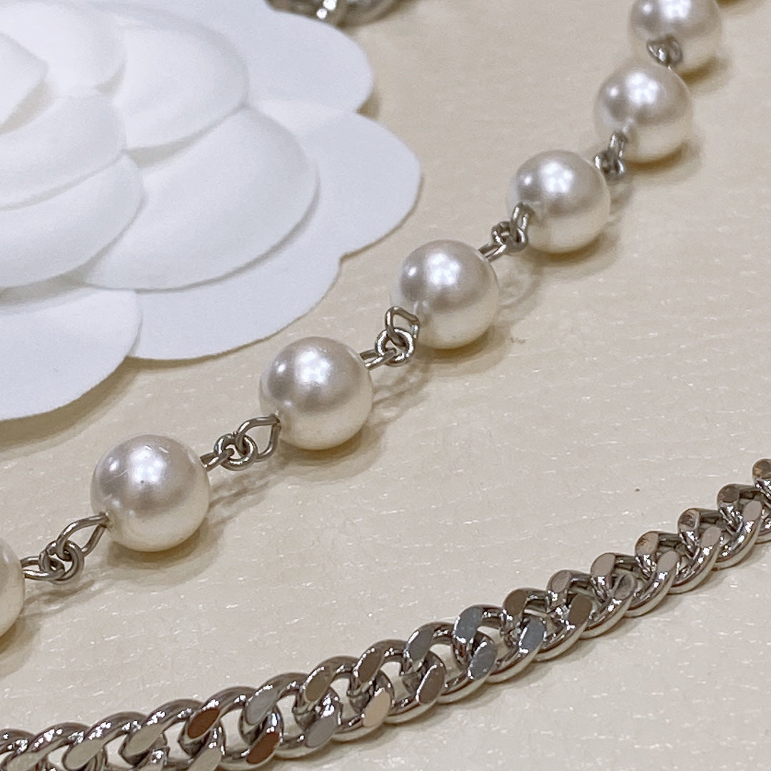 Chanel 2026 Rhinestones Pearl Chain Belt 206274