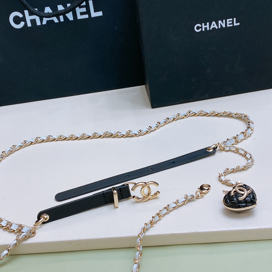 Chanel 2026 Double CC Leather Chain Belt