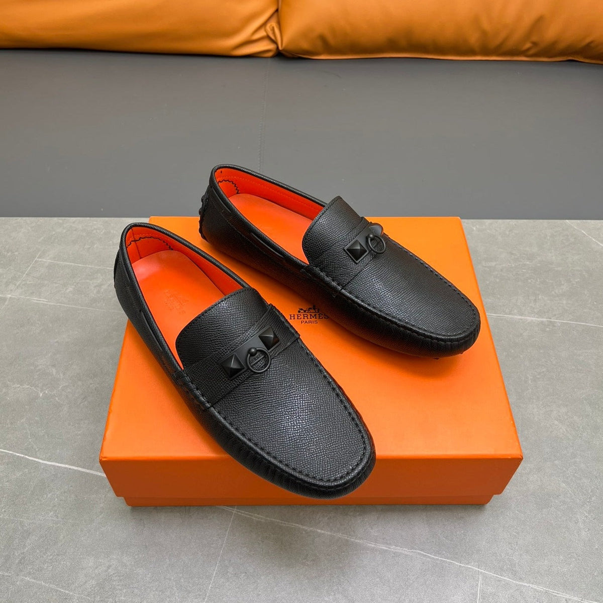 HM IRVING LOAFER BLACK CALFSKIN
