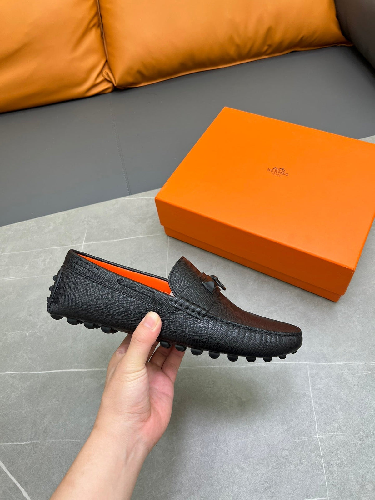 HM IRVING LOAFER BLACK CALFSKIN
