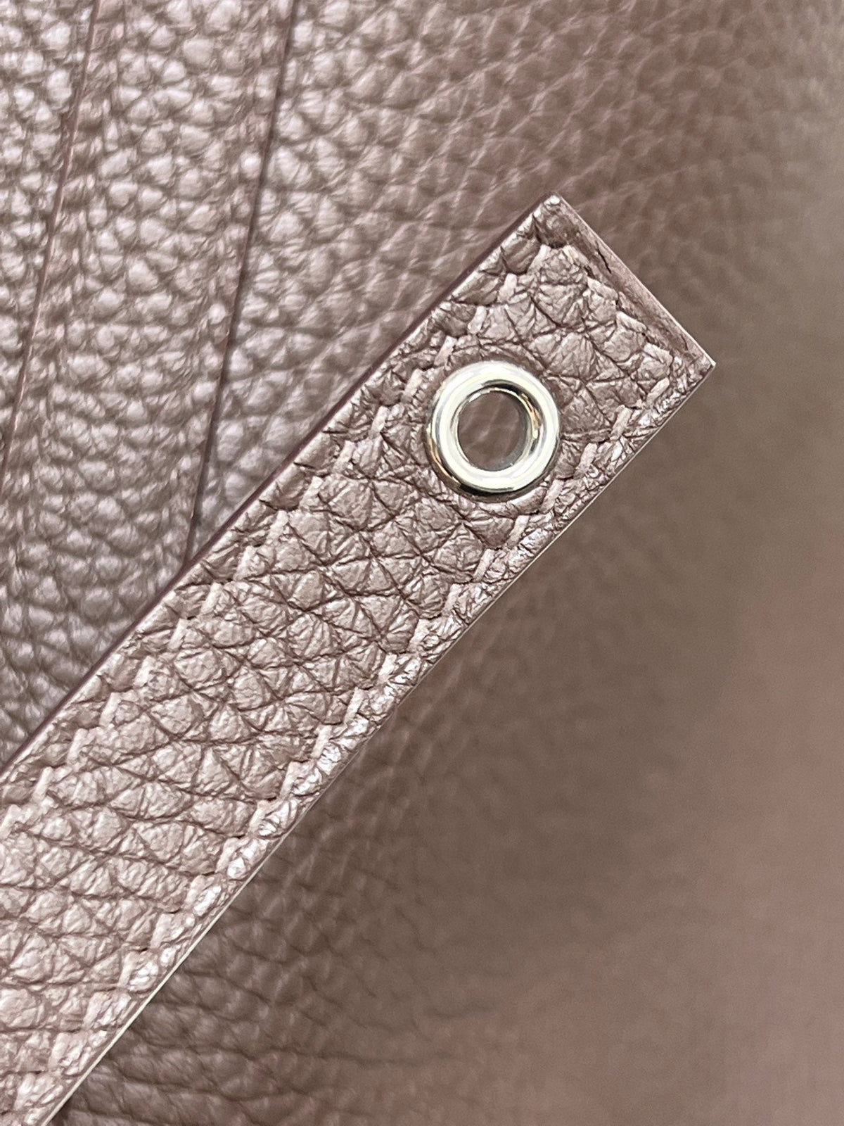 HM PICOTIN LOCK CHOCOLATE TOGO LEATHER