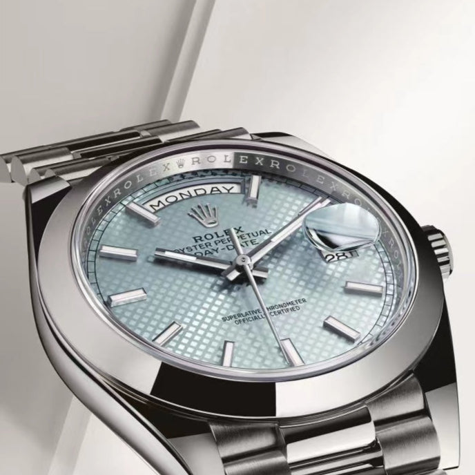 Rolex Datejust 41mm Silver Light Blue Dial