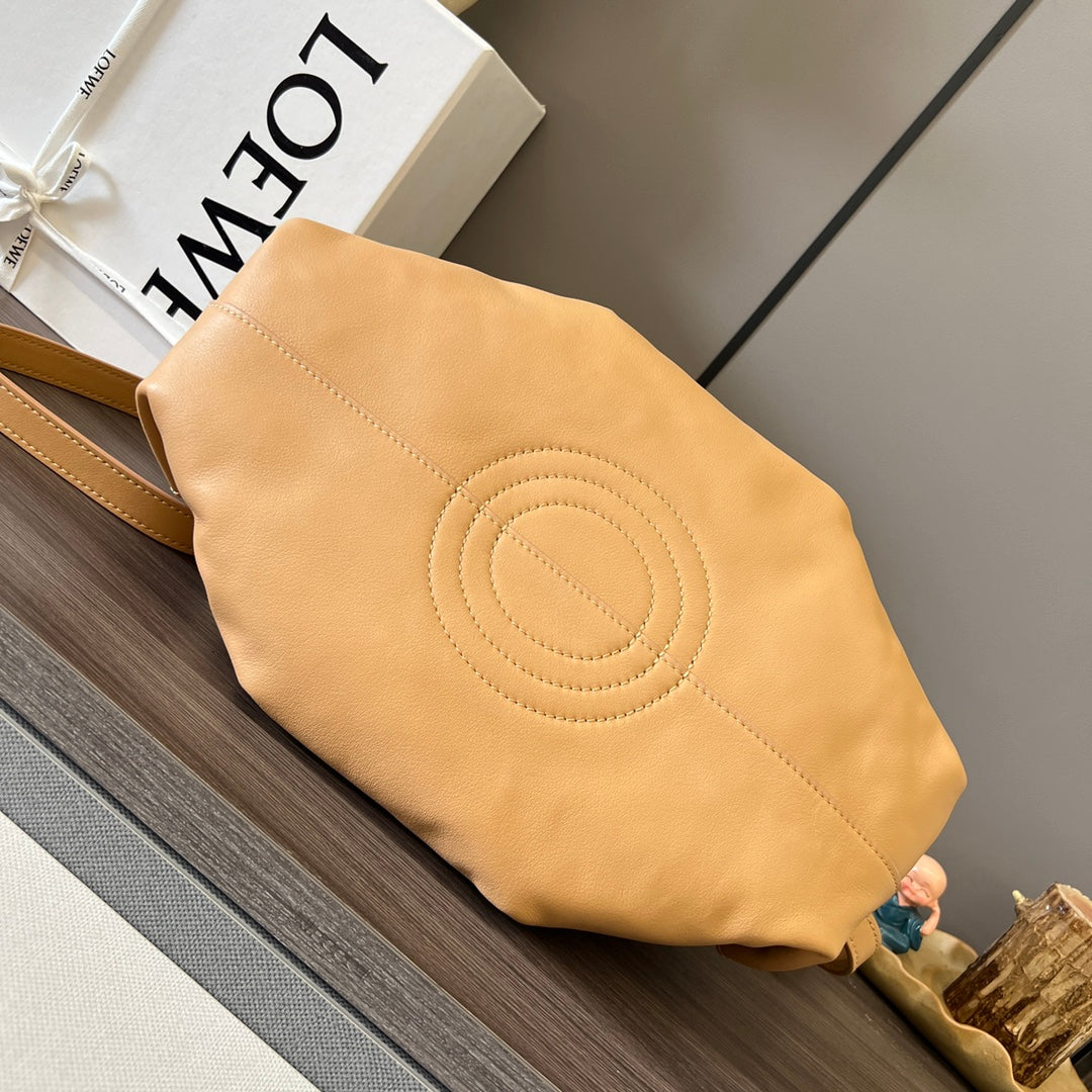 Loewe Small Dumpling Bag 35 Light Tan Calfskin 280639