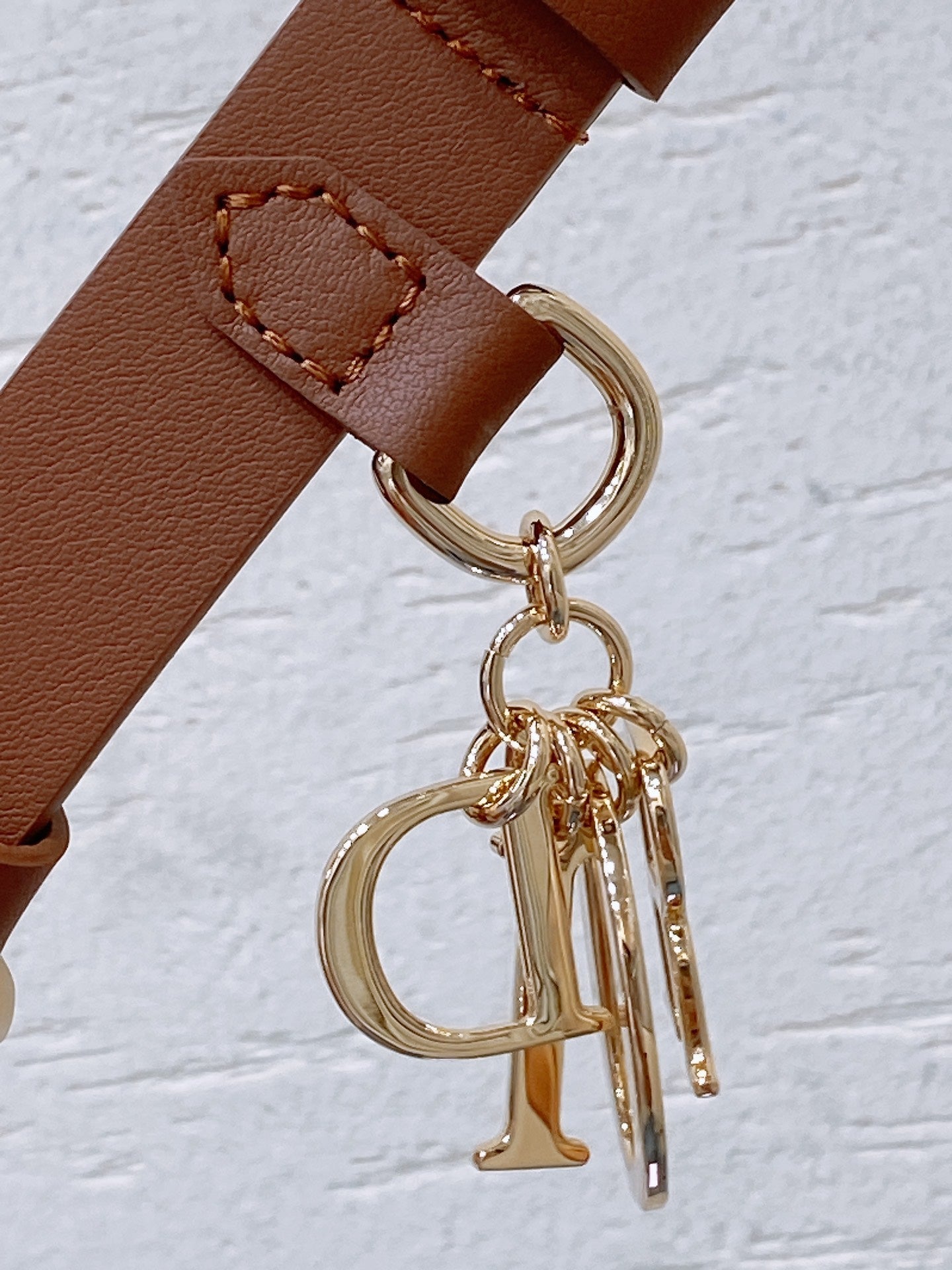 Dior 2026 CD Logo Charm Belt 25mm Cowhide 178776