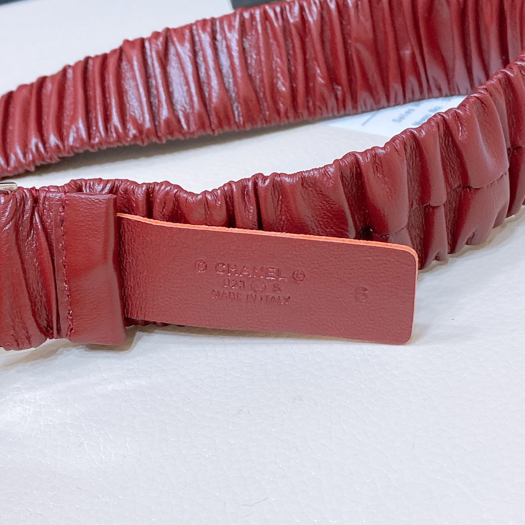Chanel 2026 Stretchy Belt 30mm Calfskin 208807