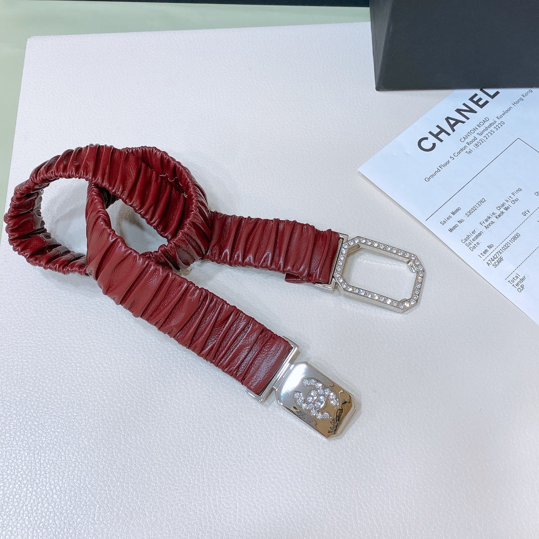 Chanel 2026 Stretchy Belt 30mm Calfskin 208807