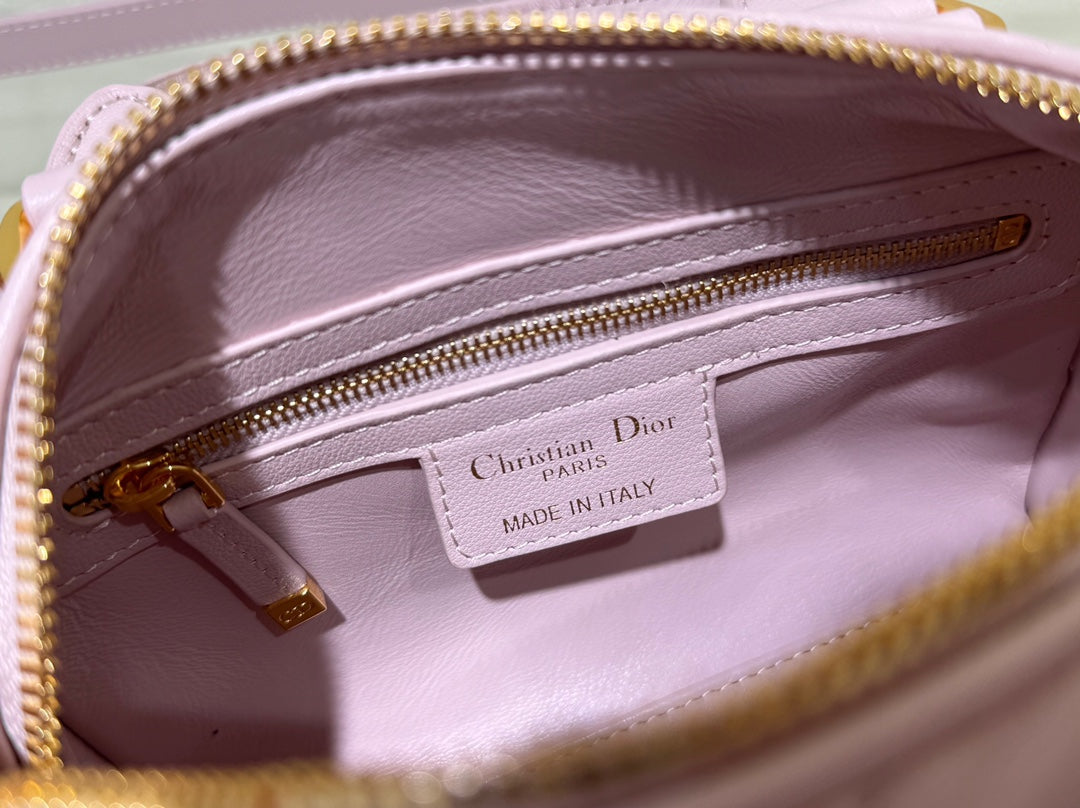 Dior 2026 Groove Bag Pink Calfskin Gold Hardware