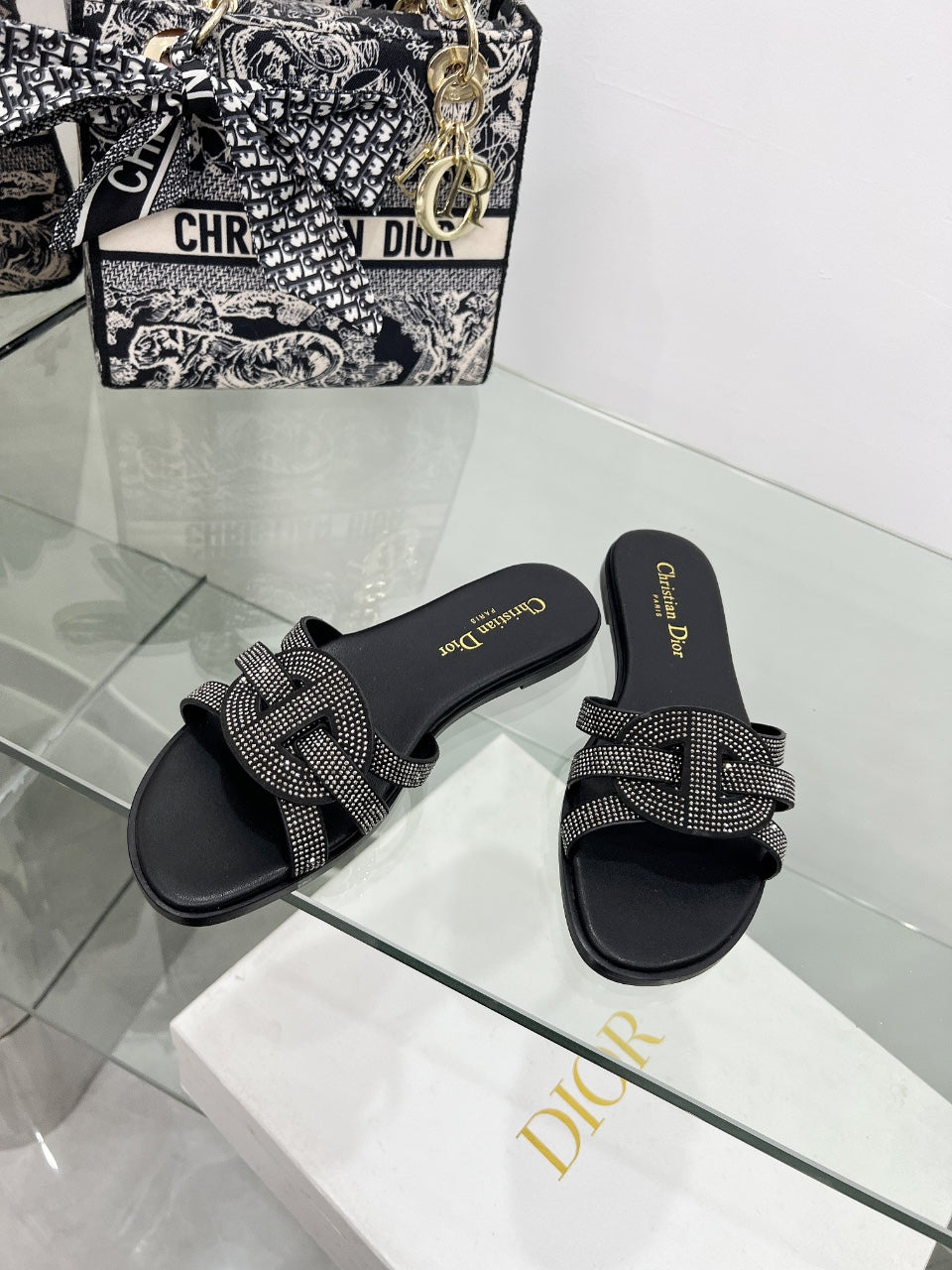 Dior 2026 D-Club Slide Sandal Cowhide 927362