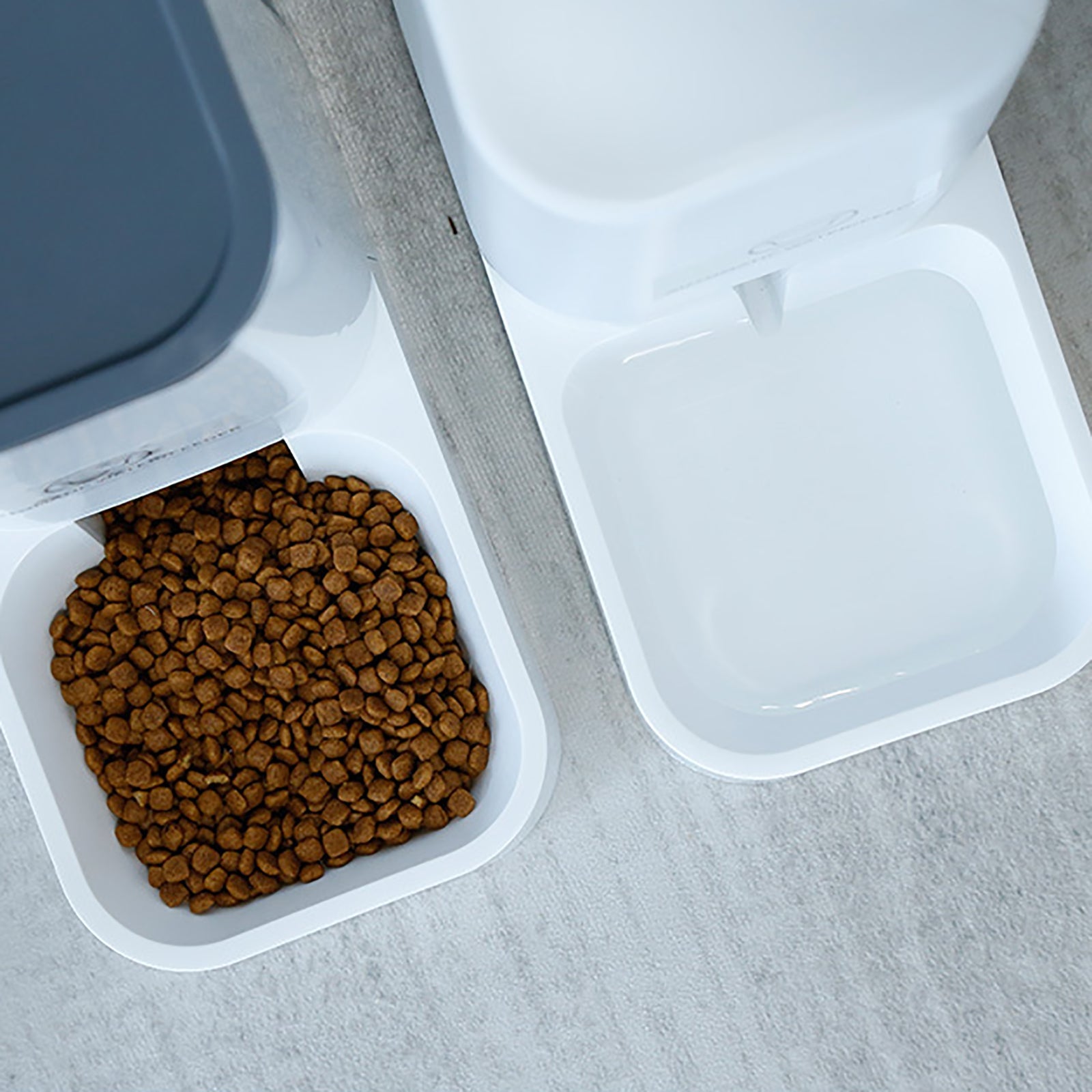 Distributeur croquette & eau grande capacité 3,8L