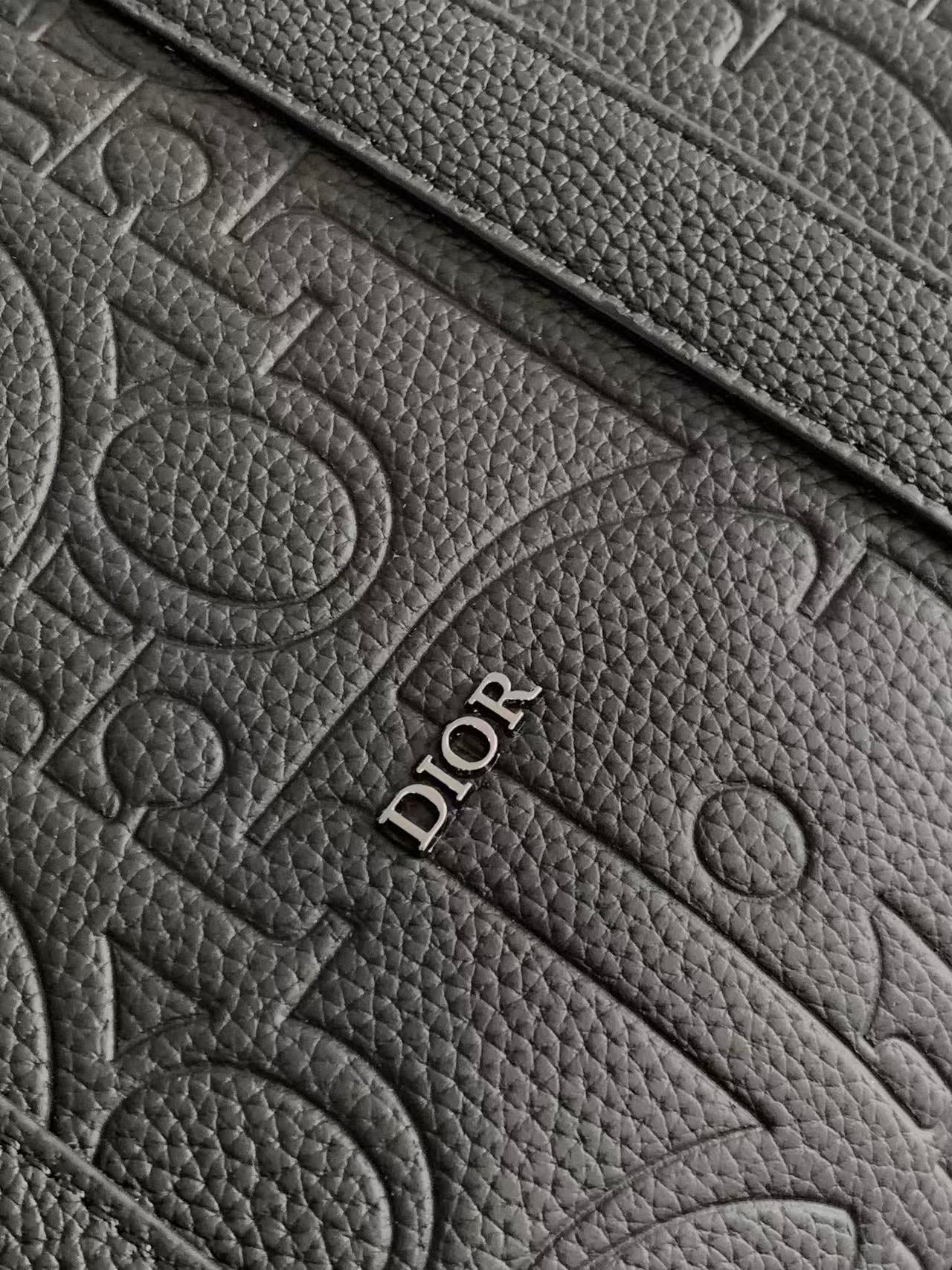 Weekender 40 Black Dior Gravity Leather and Black Grained Calfskin