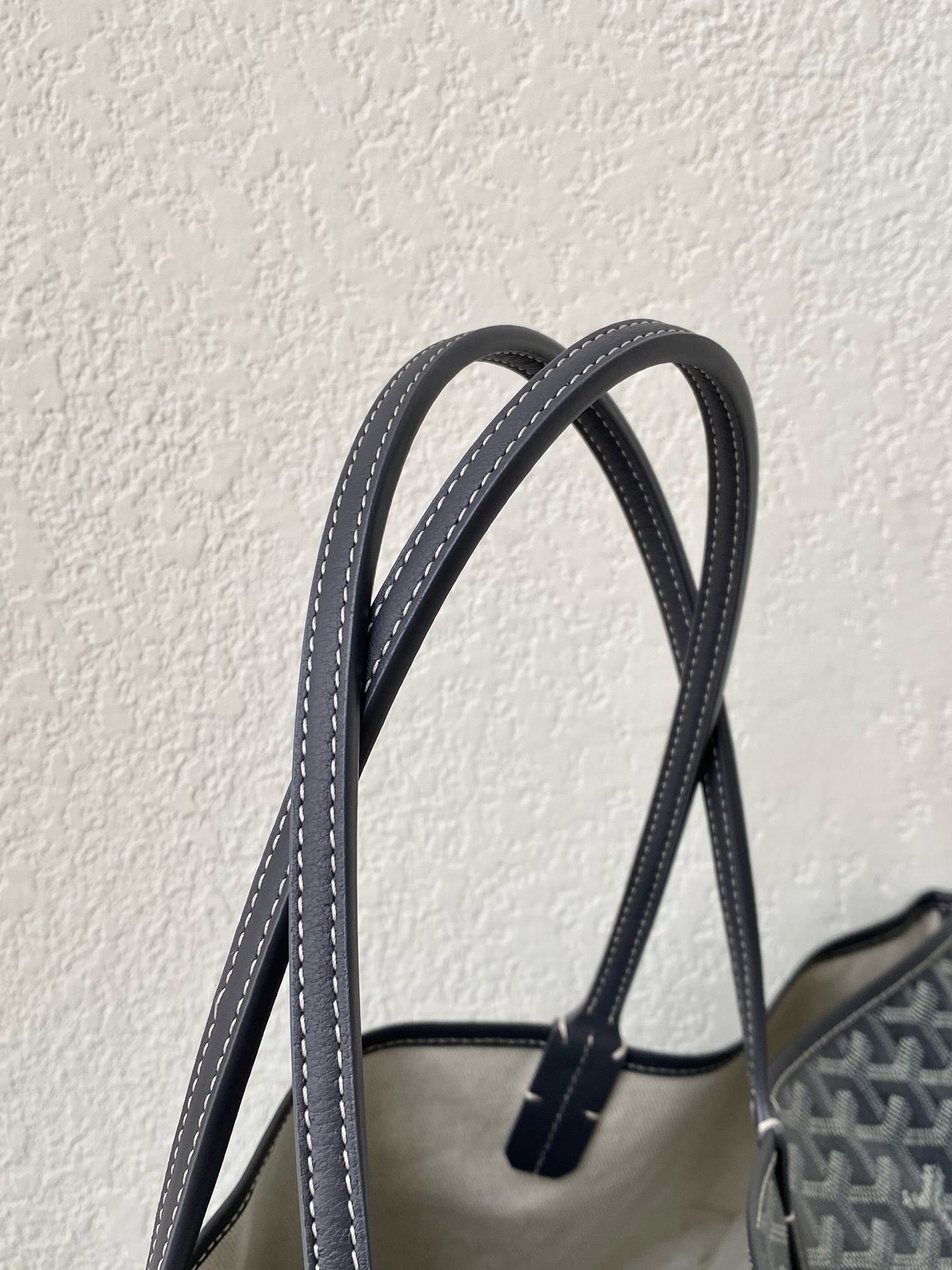 Goyard 2025 Saint Louis PM Tote Bag Grey Calfskin