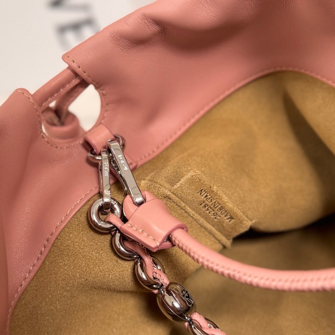Loewe 2026 Medium Flamenco Purse 30cm Pink Nappa Lambskin