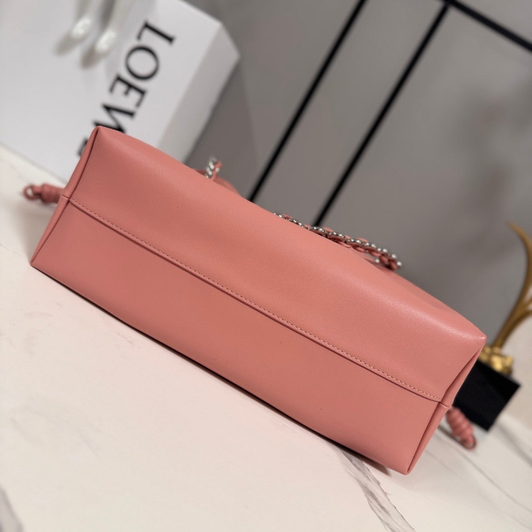 Loewe 2026 Medium Flamenco Purse 30cm Pink Nappa Lambskin
