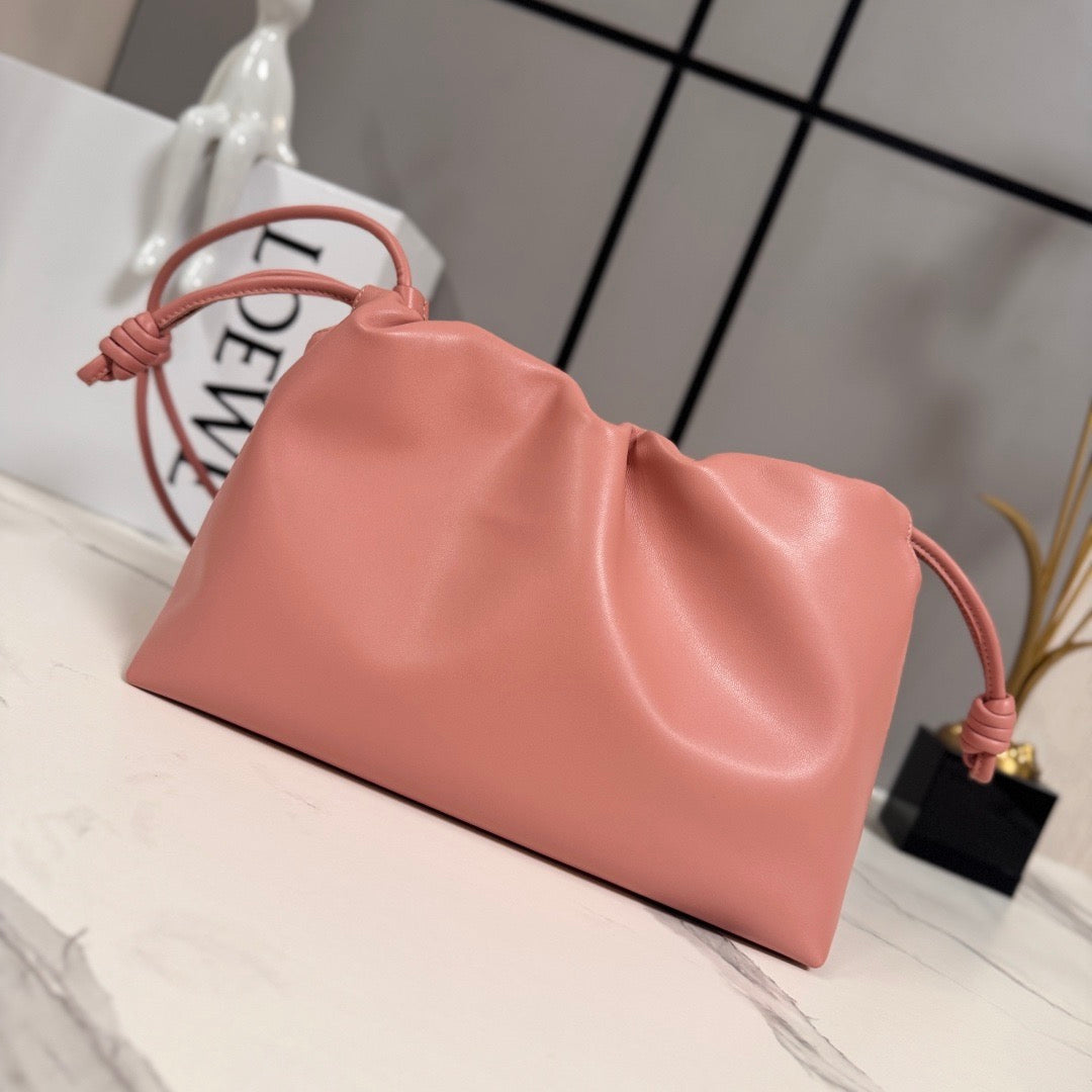 Loewe 2026 Medium Flamenco Purse 30cm Pink Nappa Lambskin