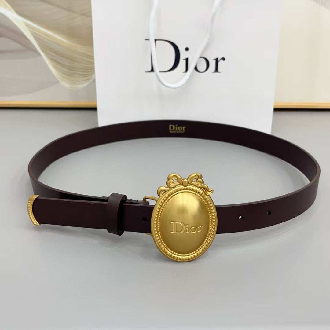 Dior Médaillon 6.5cm Belt Buckle 2.5cm Smooth Calfskin