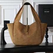YSL 2026 Tote Bag 50cm Brown Suede