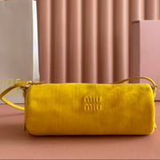 Miumiu 2026 Bag 22cm Suede Canvas Leather