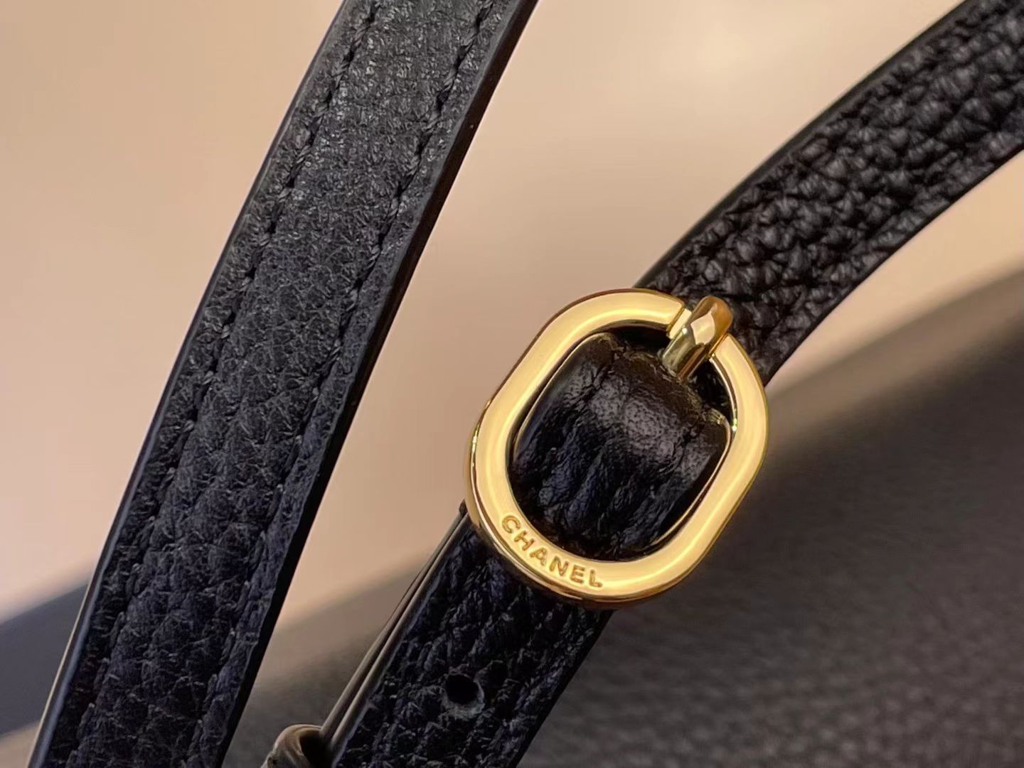 Chanel 2026 Maxi Flap Bag Black Grained Calfskin With Gold Hardware