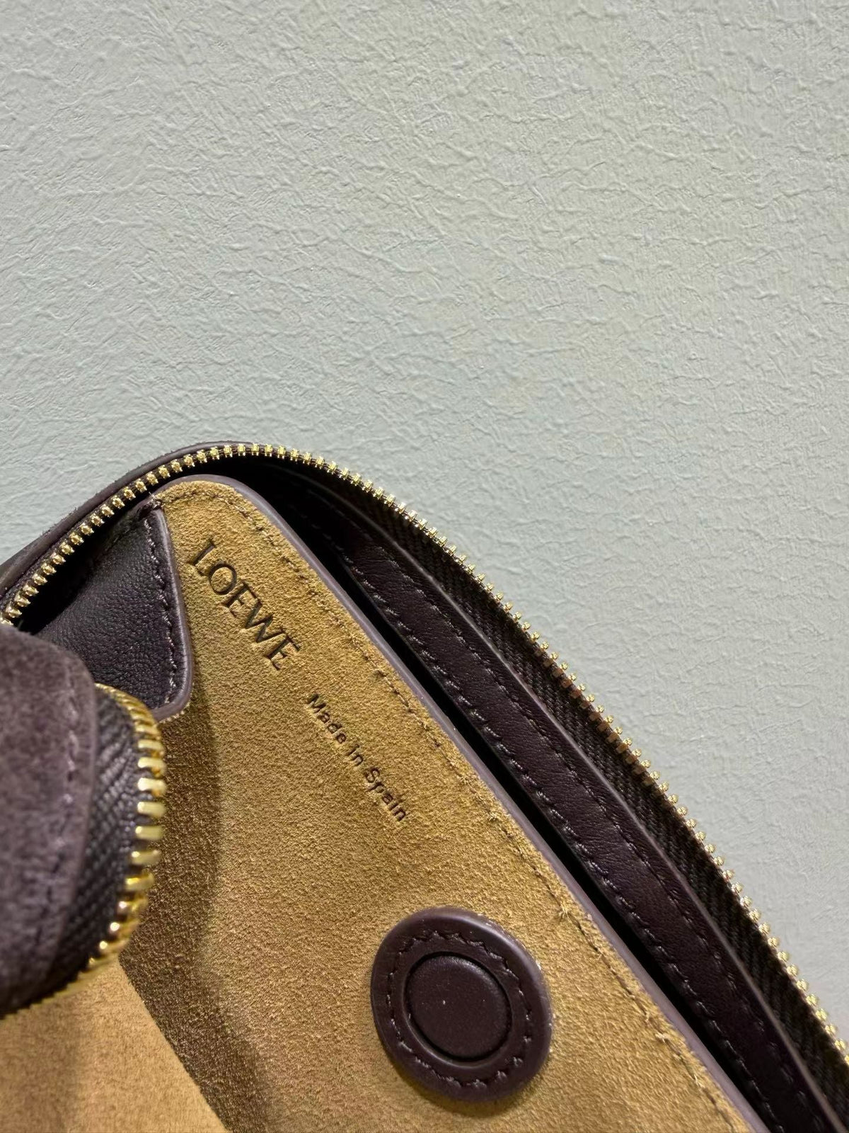 Loewe 2026 Amazona Bag Dark Chestnut Suede Leather