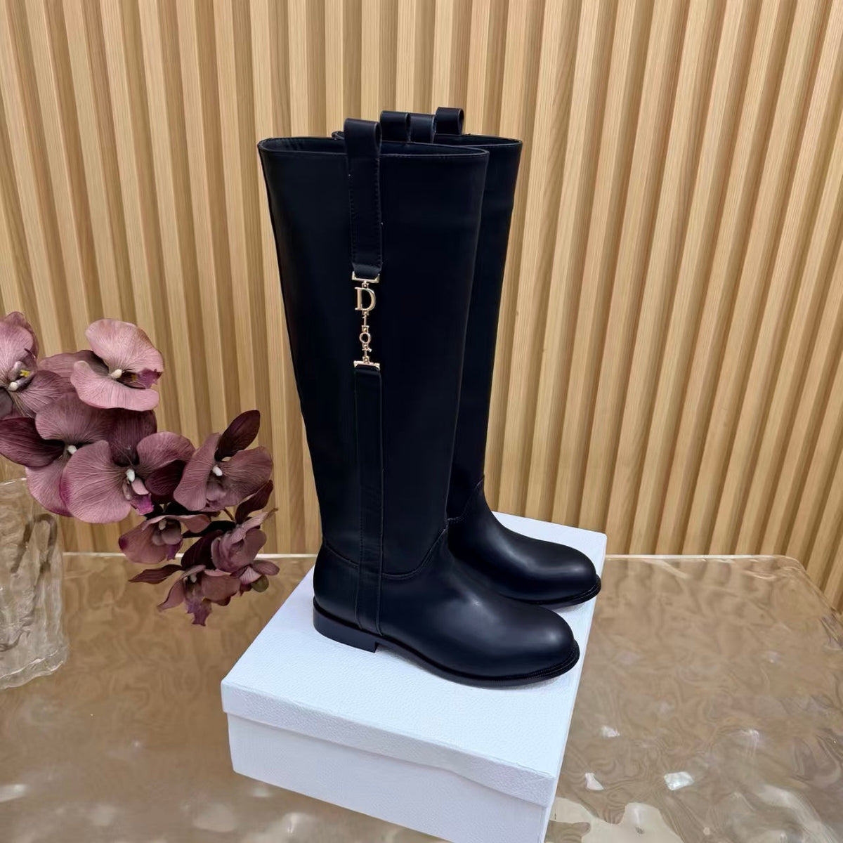 Dior 2026 Diorly Boot Black Shiny Calfskin