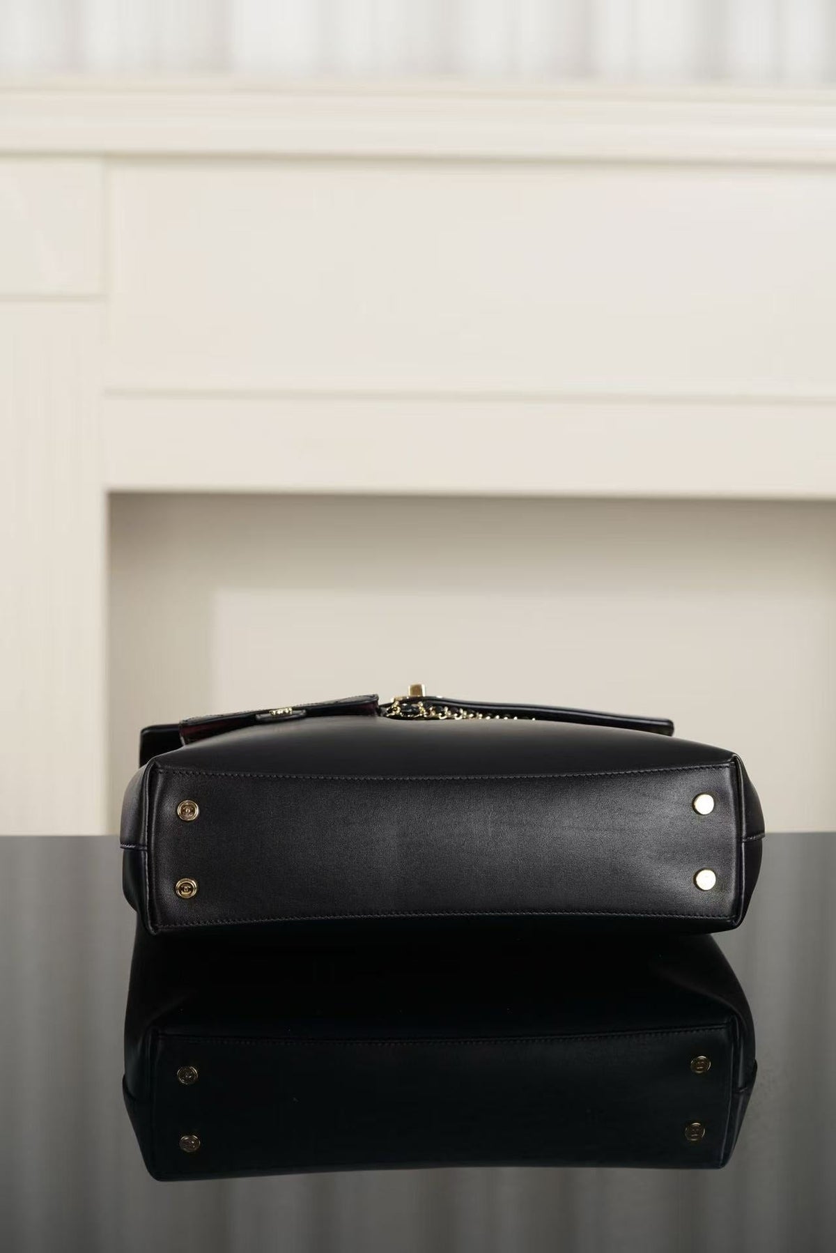 Chanel 2026 Maxi Top Handle Bag 32cm Black Lambskin