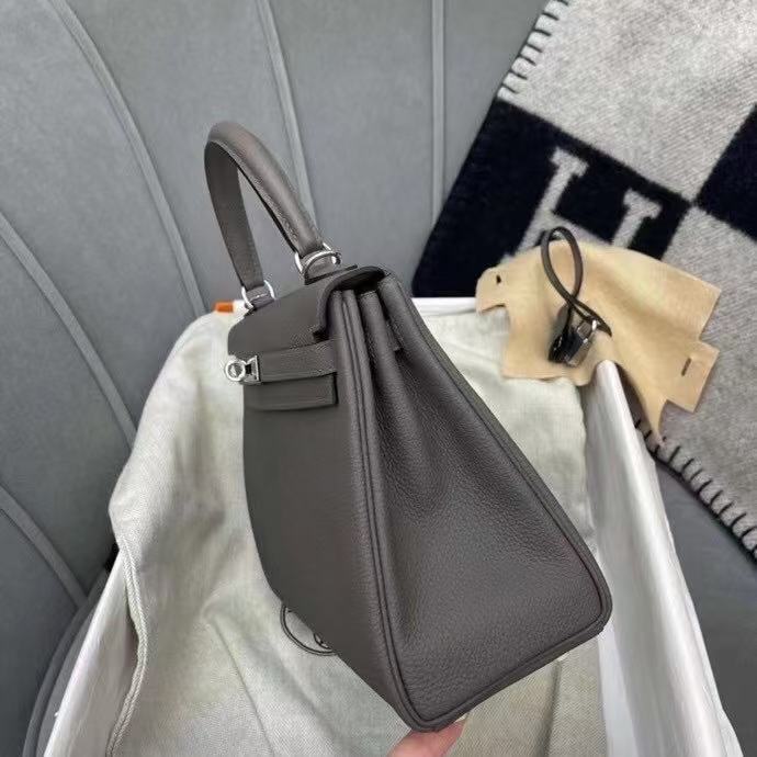 HM KELLY 28CM ETAIN TOGO SILVER HARDWARE