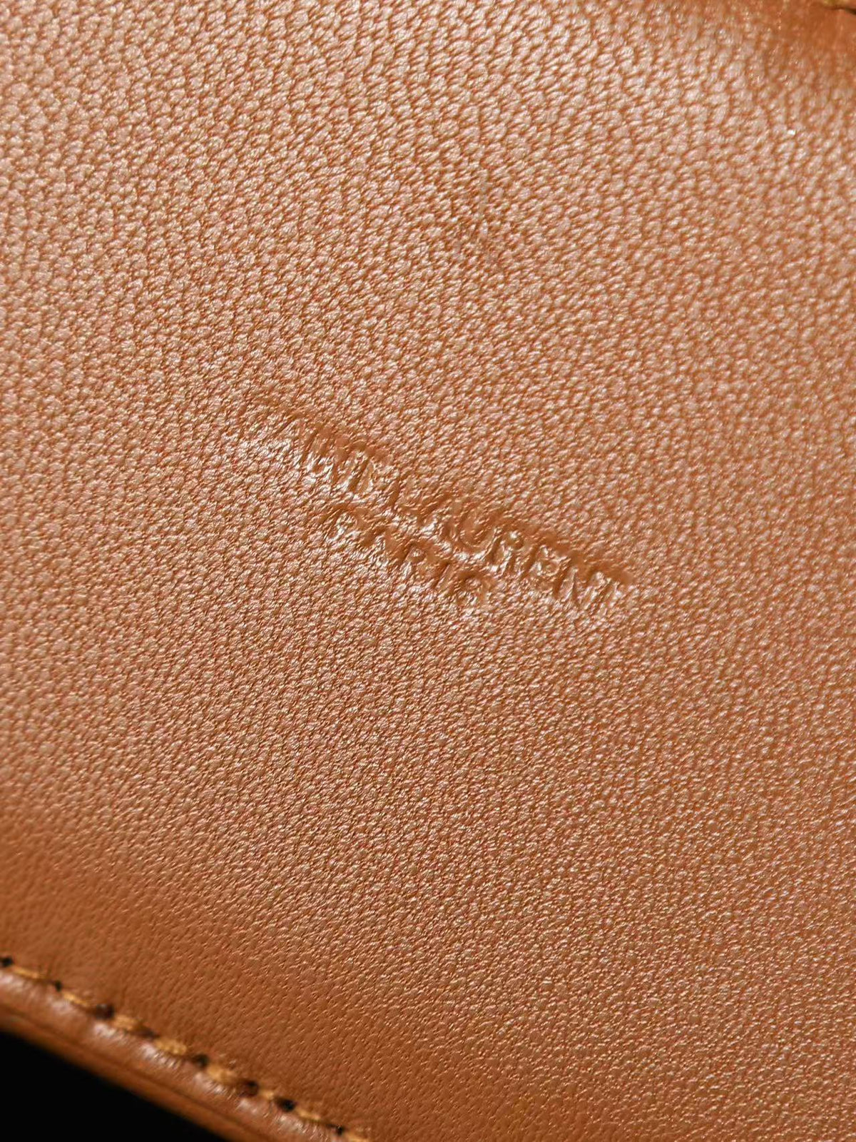 YSL 2026 Gaby Vanity Bag 22.5cm Camel Brown Quilted Lambskin