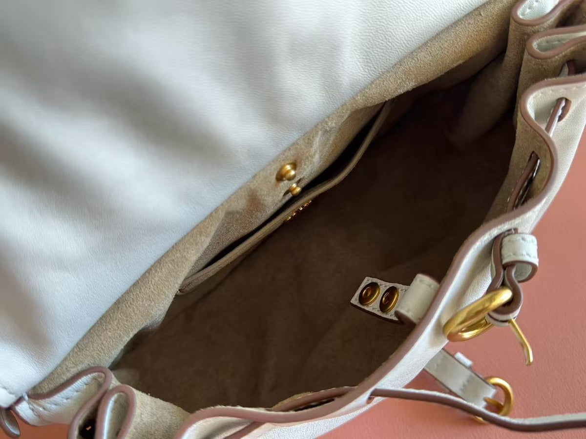 MiuMiu 2026 Rendez-vous Bag 26 Chalk White Leather